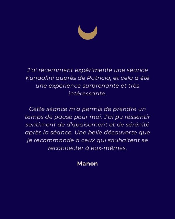 témoignage client Kundalini Activation